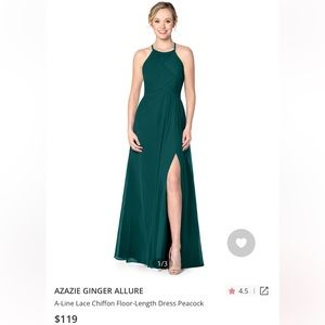 Azazie Bridesmaid Dress - Ginger Allure in Peacock